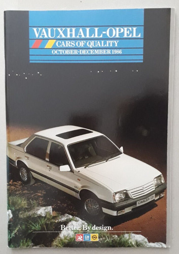 Vauxhall opel brochure - brochure, 1986