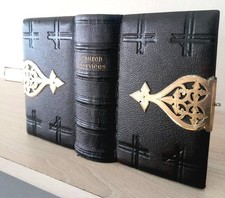 Stunning Antique Clasped Book of Common Prayer, New Test' Bible & Proper Lessons