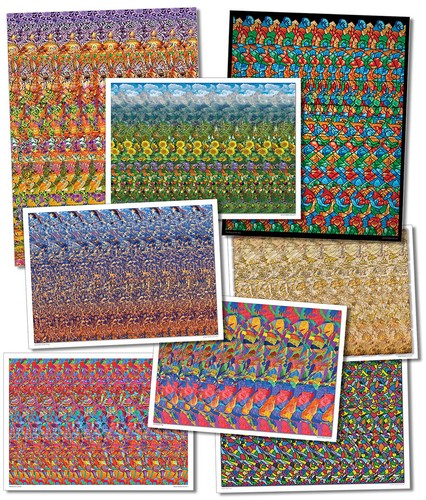 Set hidden 3d - 8, stereogram