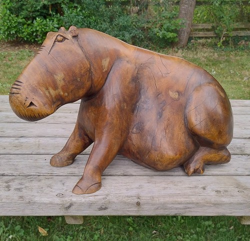 Large hand carved wooden - large,