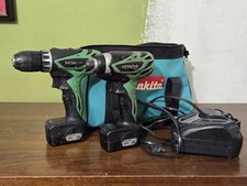 Hitachi DS10DFL & WH10DFL DRILL & IMPACT 2 BATTERIES & CHARGER WORKS!!!