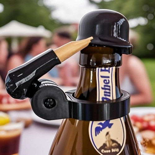 Soldiers salute beer bottle - soldiers,