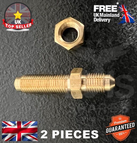Brass inline connector - brass,