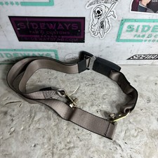 88-95 BMW E34 Center Middle Rear Seat Belt & Receptacle Tan Beige