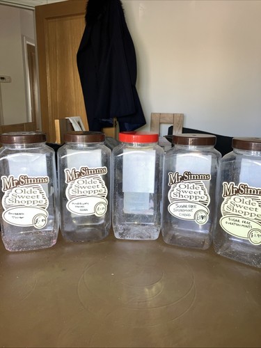 Empty sweet jars with lids - empty,