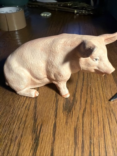 Vintage porcelain pig - vintage,