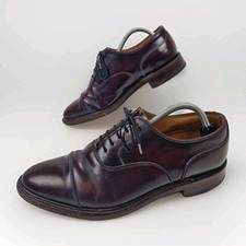 loake shoemakers oxford shoes size uk 9 brown leather made in england footwear