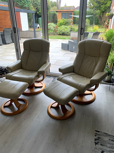 Leather recliner swivel - swivel, chairs