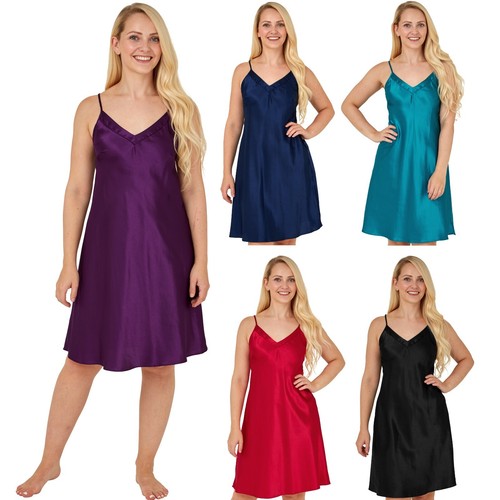 Ladies sexy satin chemise - sexy,