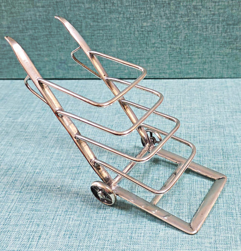 Silver plated toast rack - , in