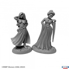 1 x TOWNSFOLK COURTESANS - BONES REAPER miniature figure rpg jdr strumpet 30123