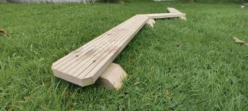 Wooden balance beam - beam, stepping