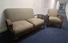 Vintage Bergere rattan chair and sofa