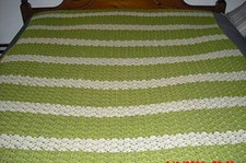 Handmade Sage and Cream Cotton