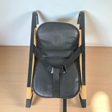 HandySitt Portable Hook On High Chair Wood Black Travel Baby Toddler