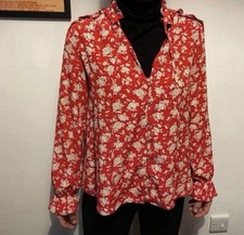 Zara Red Colorful Flowery
