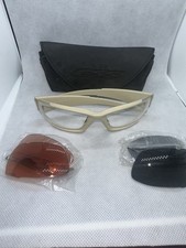 ESS CDI Hi Impact Interchangeable Lens Glasses - terrain tan Z87+ 3 Sets Of Lens