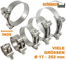 STAINLESS STEEL JOINT BOLT CLAMP clamp jaws hose clamp pipe V2A stainless W4