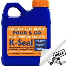 K-Seal Engine Block Cylinder Head Gasket Radiator Coolant Leak Repair 236ml +CP