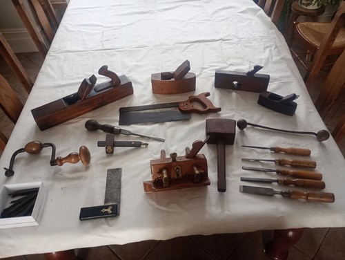 Antique wood working tools