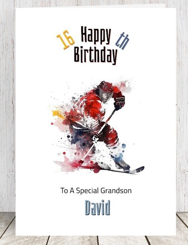 Personalised hockey birthday - personalised,