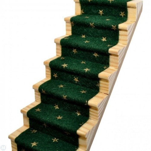 Ivy green stair carpet - green,