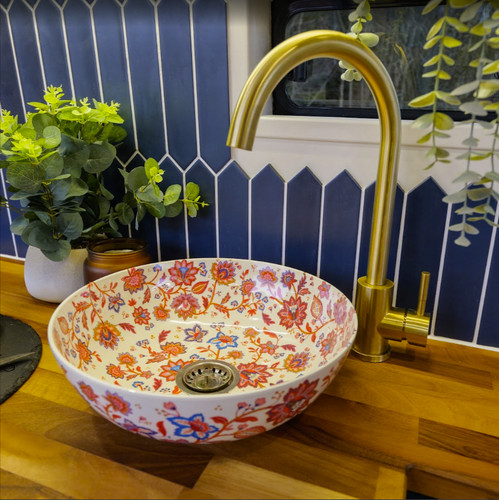 Campervan sink boho melamine - campervan,