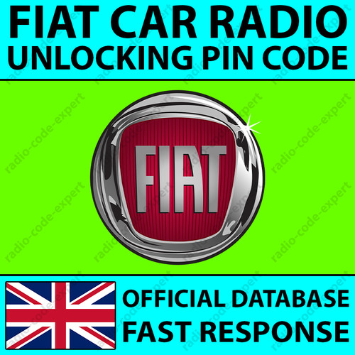 Fiat radio unlocking - radio, code