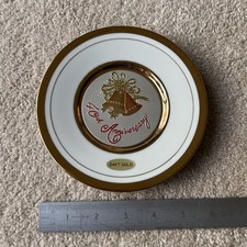 Chokin 24k Gold Edged 6” 40thAnniversary Plate