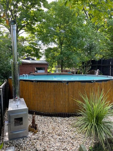 Wood fired hot tub - wood, spa