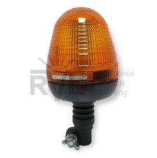 LED Rotating Flashing Amber Beacon Flexible DIN Pole Mount Tractor Warning Light