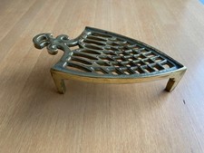 Vintage Iron Shaped Brass Trivet Stand