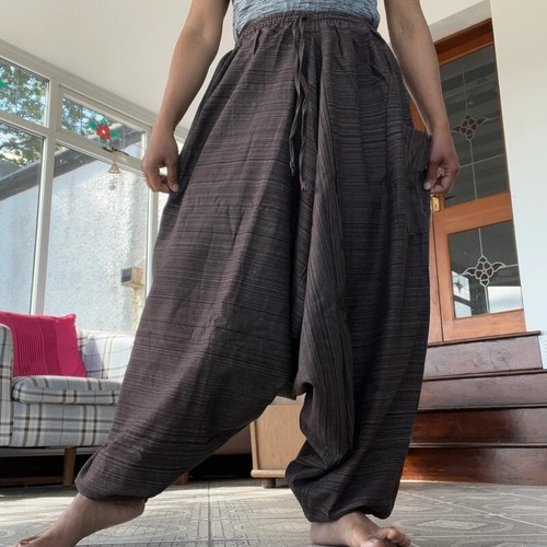 Brown thai harem sarouel - sarouel, pants