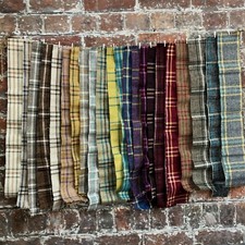 Country Tartan Check Woven Upholstery Fabric for Curtains & Cushions Per Metre