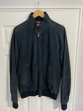 BARACUTA G9 SUED NAVY BLUE S42