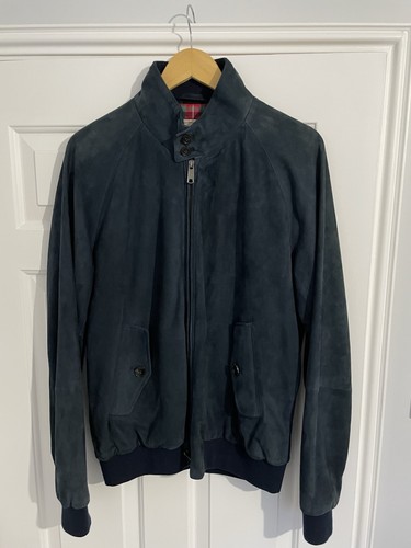 Baracuta sued navy blue s42 - baracuta, g9