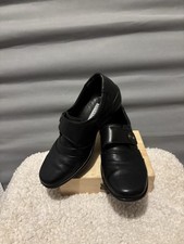 Loretta Black Leather Shoes – UK 9 / EU 42 – Handmade – Orthopedic  – Very Good