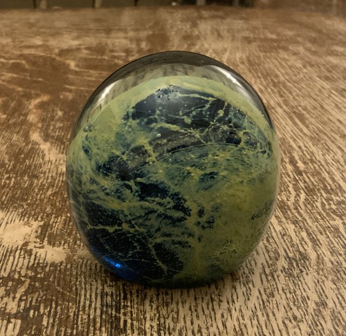 Mdina art glass paperweight - mdina,