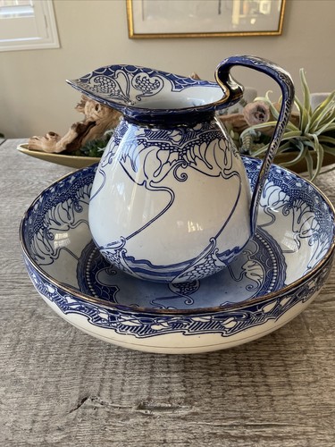 Antique doulton flow blue 1900 - doulton,