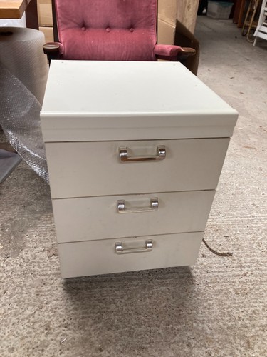 White melamine bedside cabinet - white,