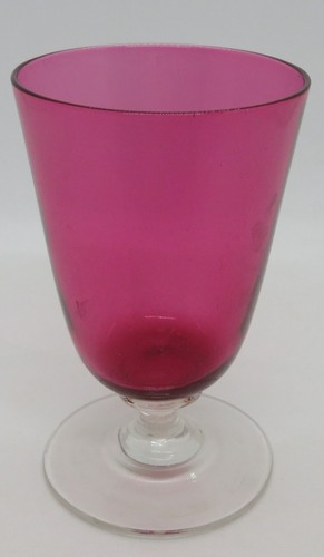 Cranberry glass vintage art - glass,
