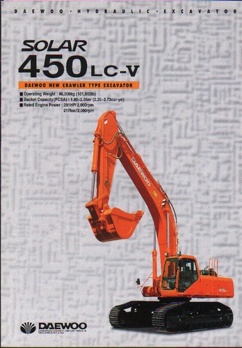 Daewoo solar 450lc crawler - "solar, 450lc-v"