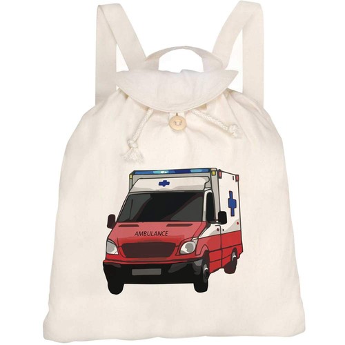Ambulance canvas rucksack - 'ambulance',