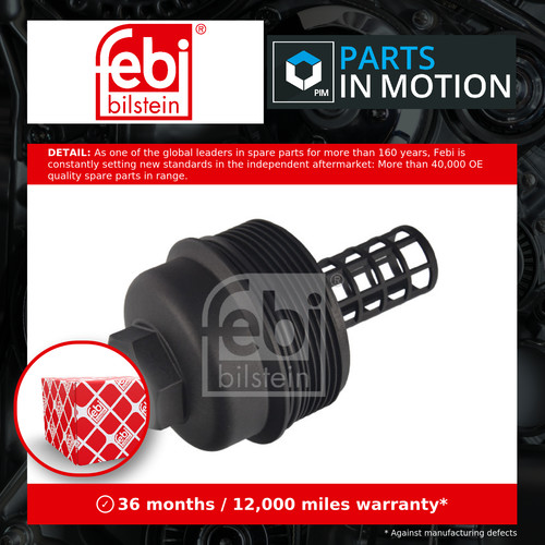 Oil filter cap fits - filter,