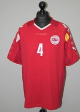 Denmark National Team match worn issue football shirt EURO 2004 Laursen Hummel