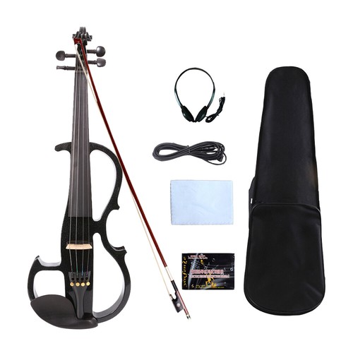 Black electric viola - viola, 16inch