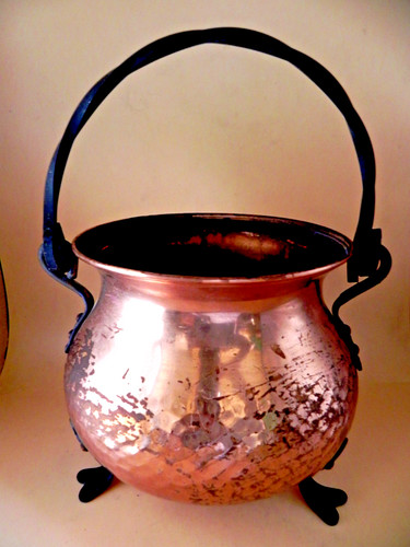 Vtg german copper iron footed - german,