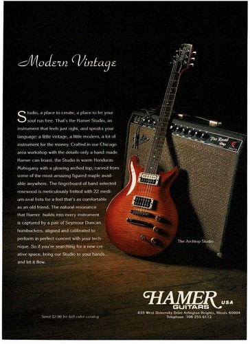 1993 hamer archtop - 1993,