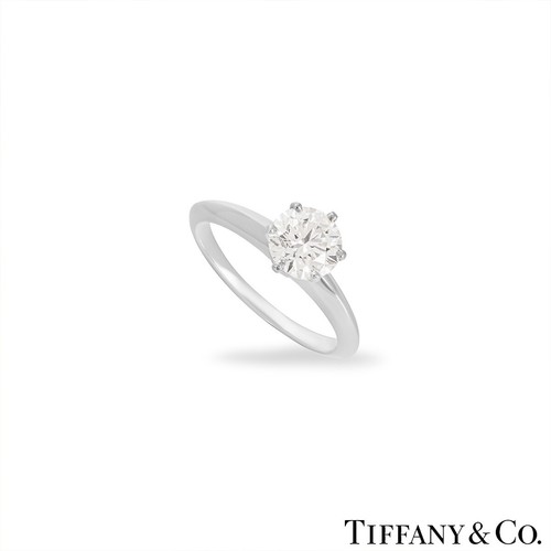 Tiffany platinum round - &,