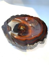 Agate Crystal Red Black